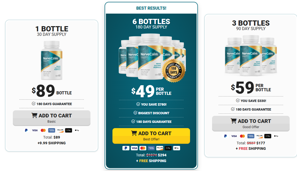 NerveCalm Bottles