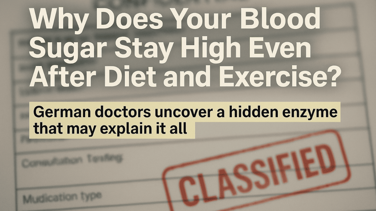 Watch the presentation: hidden reason why blood sugar stays high