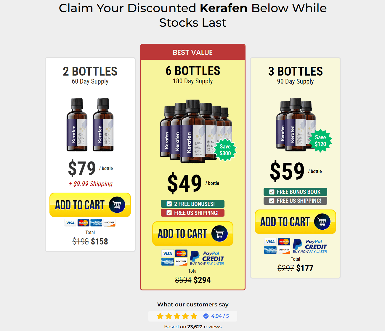 Kerafen bundle discount offer